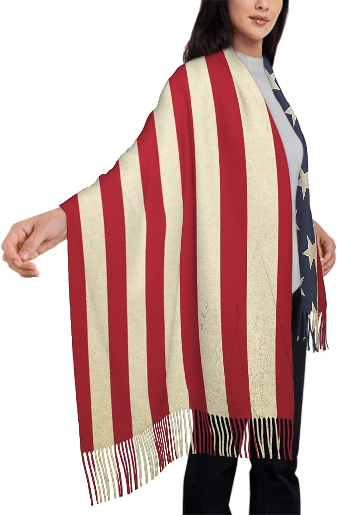 IBILIU Oversize Scarf for Women Floral Flower Purple Prune Color Scarf Tassel Scarves Fall Winter Shawl Wraps - 77.6 x 28.3in - Image 4