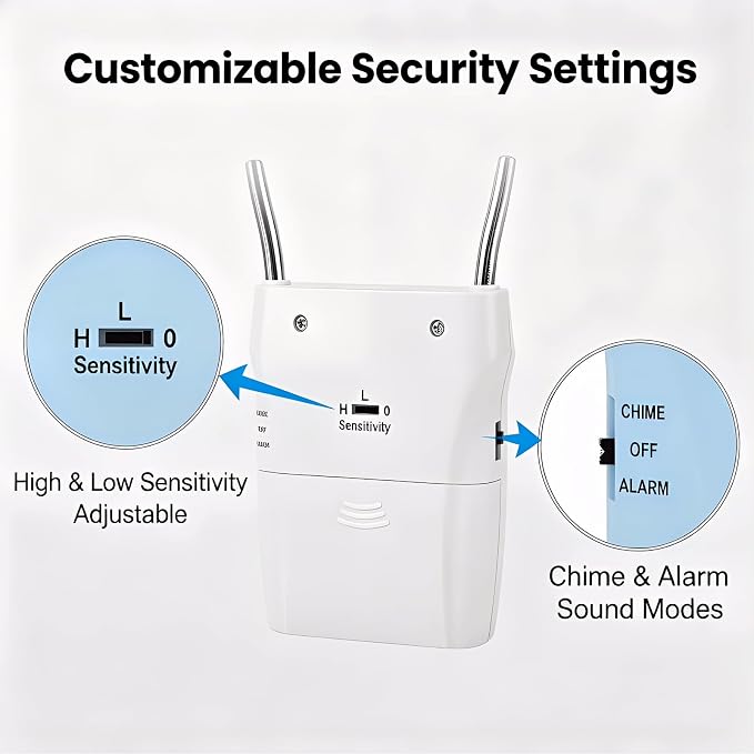 4 Pack Door Handle Security Alarm | 120dB Vibration Anti-Theft Alert, 3-Level Sensitivity, Portable Door Knob Alarm, For Travel Home Hotel Apartment - Image 5