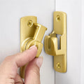 Gold 90/180 Degree Flip Lock,Aluminum Alloy Barn Door Latch | Right Angle Door Lock Latch,Sliding Door Latches,Flip Gate Latches,for bedroom,garage,drawer,cabinet,window,pet enclosures by Wocoe