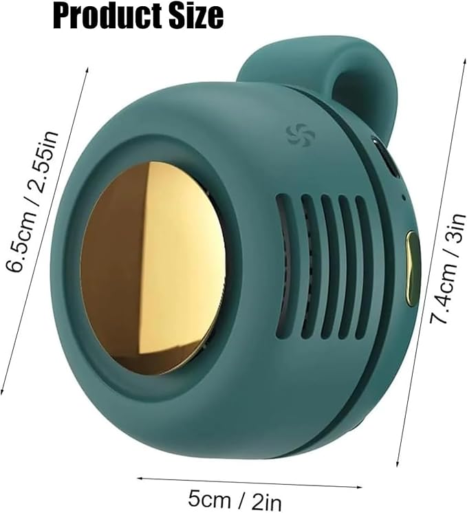 Portable Clip on Fan Mini USB Rechargeable, Small Clip on Fan for Shirt Bag 360° Rotation, Strong Airflow Quiet, Personal Handheld Fan Hands Free Outdoor - Image 6