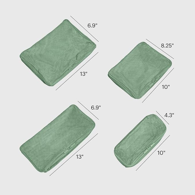 Away Insider Packing Cubes Set of 4, Lightweight Travel Luggage Organizers | 4-Piece Packing Cube Set for Suitcases, Carry-On Bags & Luggage, Lightweight Travel Organizers for Packing, Sea Green - Image 2