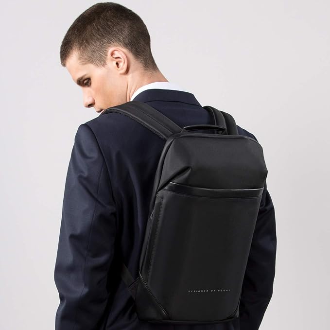 VGOAL 15.6 Inch Laptop Backpack Business Travel Anti-Theft Slim Backpack with USB Charging Port and RFID Pocket, Black, for Men and Women - Image 7