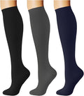 Breslatte Compression Socks for Women Men 15-20 mmHg | Graduated compression stockings knee high athletic support socks for travel running flying nurse pregnant by Breslatte