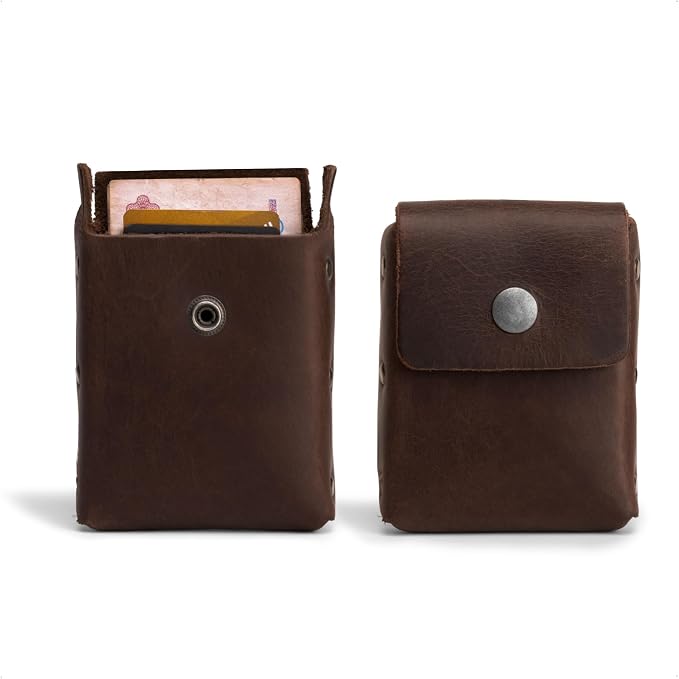 Hide & Drink, Waist Wallet, Holds Up to 20 Cards, Folded Bills & Coins, Charging Cables, Full Grain Leather, Handmade (Bourbon Brown) - Image 2