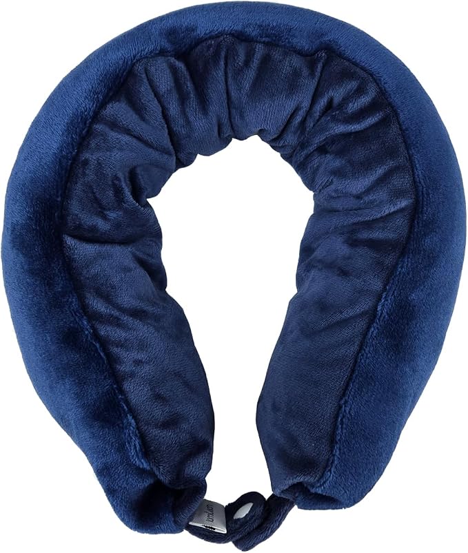 2-in-1 Travel Pillow/Blanket,Airplane Neck Pillow,Lightweight Throw Blanket | Travel Blanket Roll up as a pillow for Airplane,Camping,Office,Airplane Essentials (Blue) - Image 6