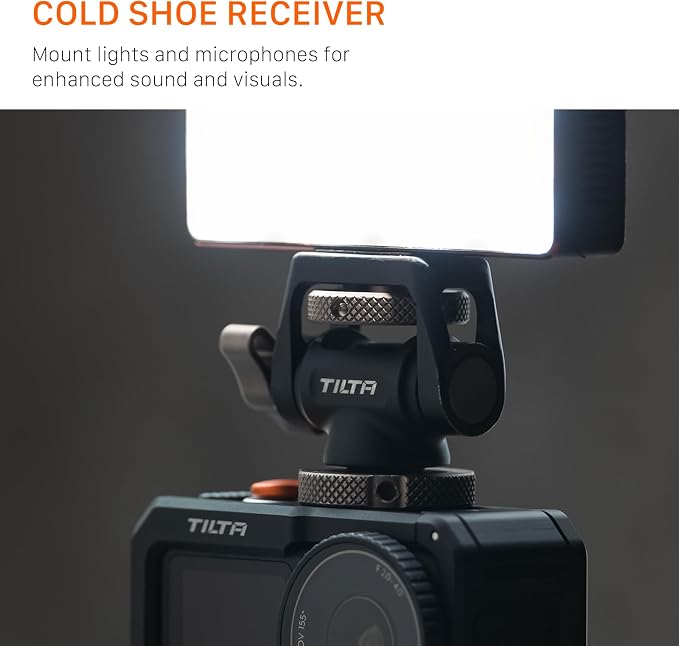 Tilta Camera Cage Base Kit Compatible with DJI Osmo Action 6 | Magnetic Quick Release Baseplate Included | 1/4"-20 Thread with Locating Points | Cold Shoe Receiver | Button Extension | Black | Includes full camera cage and quick release mounting basepl... - Image 6