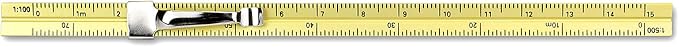 Alumicolor 3611-2 Aluminum Combination Pocket Scale With Clip, 6IN, Gold - Image 4