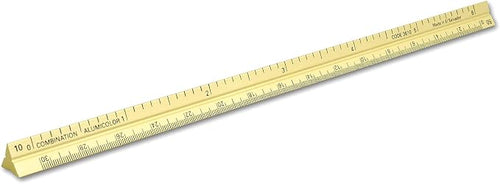 Alumicolor 3610-2 Aluminum Combination Pocket Scale, 6IN, Gold by Alumicolor