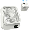 Portable Magnetic Travel Fan, 5000mAh Rechargeable Battery Powered, Mini Personal Travel Fan for Sleeping Attach Magnetically&Desk Use, Essentials for Italy European Travel Plane Hotel by Zaardend