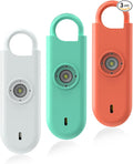 Fauxomor 140dB Personal Safety Alarm for Women 3pack Self Defense Keychain | Super Loud Siren with Low Battery Notice & Strobe Light, Long Battery Life, Portable for Kid College Girl,White+Green+Orange by Fauxomor