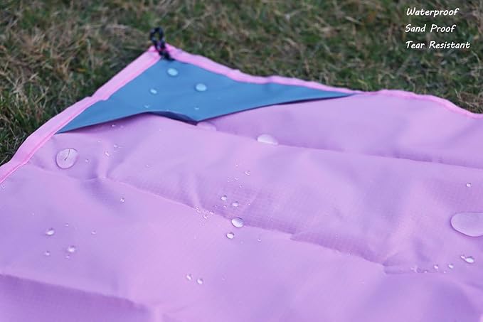Orga'Neat Pocket Picnic Blanket, Compact Lightweight Tarp for Camping | Foldable, Easy to Carry, Water Resistant Sandproof Washable Quick Dry Mat for Beach, Festival, Travel, Outdoor Recreation - Image 7