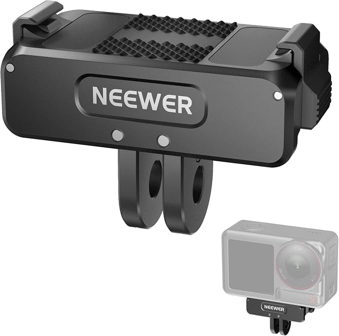 NEEWER Magnetic Mount Adapter Compatible with DJI Osmo 360 Action 5 Pro/4/3 | Upgraded Metal Quick Release Action Camera Mount, Vlogging Accessories, with 1/4" Tripod Thread, AC011 by Neewer