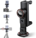 Lamicall Phone Tripod Mount Adapter with 3 Cold Shoes, Arca Port&1/4" Screw | Aluminum Alloy, Wider Clamp Camera Phone Holder 360° Phone Stand for Video Streaming Vlogging Rig for iPhone 17-5 Smartphone by Lamicall