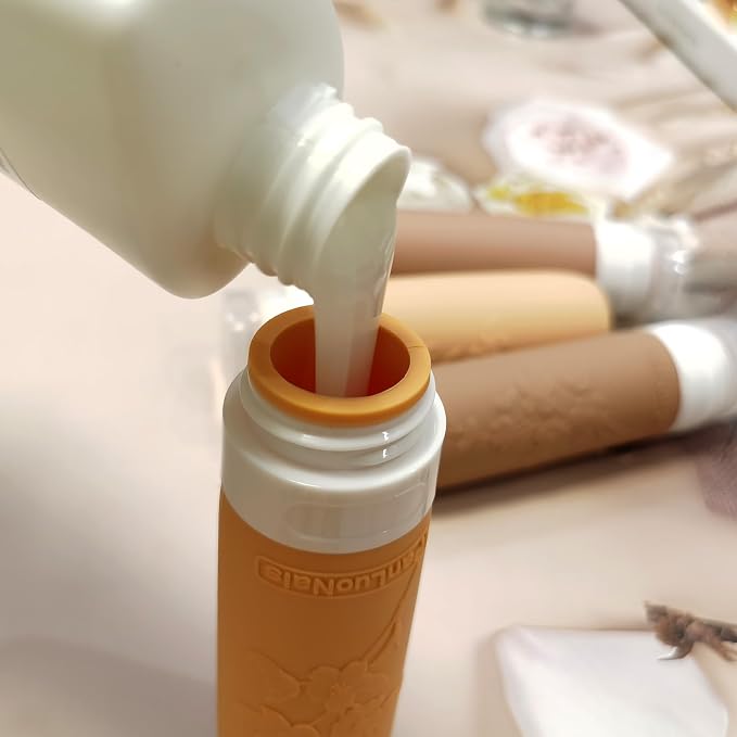 Silicone Travel Bottles for Toiletries, TSA Approved Leak-Proof Toiletry Containers for Airplane & Vacation - Image 2