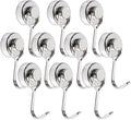 MAGXCENE Swivel Swing Magnetic Hooks, Strong Neodymium Magnetic Hooks Heavy Duty for Hanging, Rare Earth Magnet Hagner for Grill Locker Classroom Cruise Kitchen Indoor Outdoor, 10 Pack by MAGXCENE