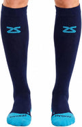 Zensah Tech+ Compression Socks - Knee High Running Socks for Sports, Travel, Made in Italy by Zensah