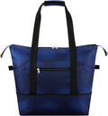 Expandable Duffel Bag for Women with Trolley Sleeve/Wet Pocket Weekender Travel Tote Large Carry On Overnight Luggage by HAWEE