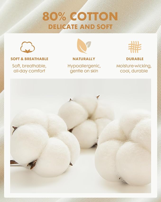 Thick Soft Cotton Compression Socks | 2 Pairs 15-20mmHg Cushioned Soft Breathable Comfortable Knee High Compression Socks for Women Men, Pregnancy Travel Nurse - Image 3