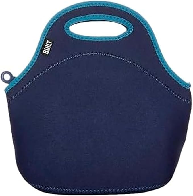 Built Gourmet Getaway Neoprene Lunch Bag - Insulated, Reusable, & Machine-Washable Lunch Tote for Hot and Cold Food Storage, Lightweight & Reusable - One Size (Celestial Blue) by Built