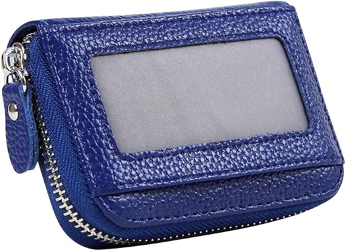 Women's RFID Blocking 12 Slots Credit Card Holder Leather Accordion Wallet - Image 8
