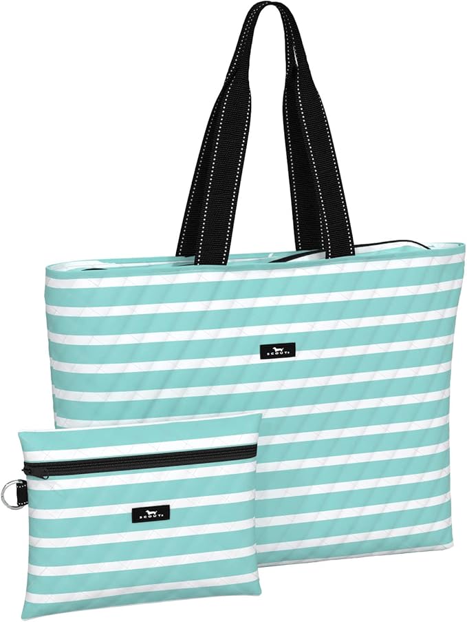 SCOUT Plus 1 Foldable Travel Tote Bag - 2 bags in 1 | Perfect travel companion that packs away easily into a zipper pouch for quick storage, water resistant, interior key clasp by SCOUT