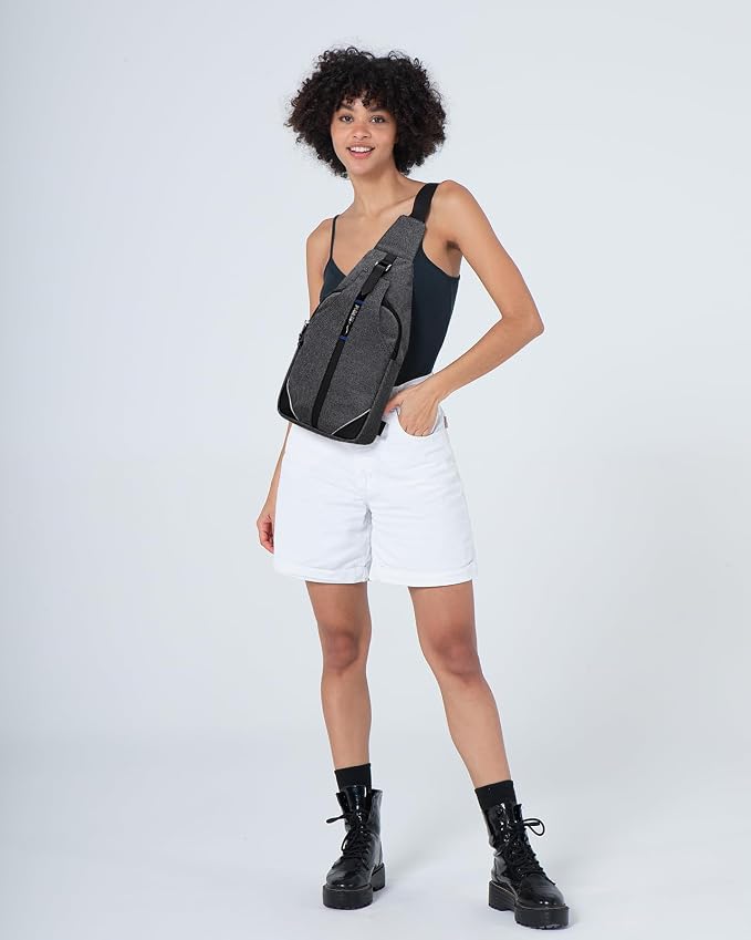 WATERFLY Medium Crossbody Sling Backpack Anti Theft Backpack for Traveling Chest Shoulder Bag - Image 6