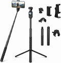 Phone Tripod,28-inch Extendable Selfie Stick,Portable Phone Tripod,Ideal for Cooking,Crafts,Live Streaming,vlogging,and Video Recording,Compatible with iPhone and Android Smartphones by YIFMEIG