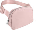 Fanny Packs Anti Theft for Women Travel, Small Belt Bag, Cute Waist Everywhere Pack for Cross Body with Adjustable Strap & Back Pocket for Mother Teens Vacation, Workout - Pink by Losneg