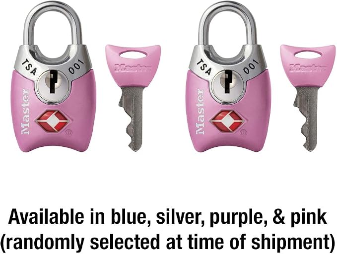 Master Lock 4689T TSA Approved Keyed Lock, 2 Pack, Colors May Vary - Image 5