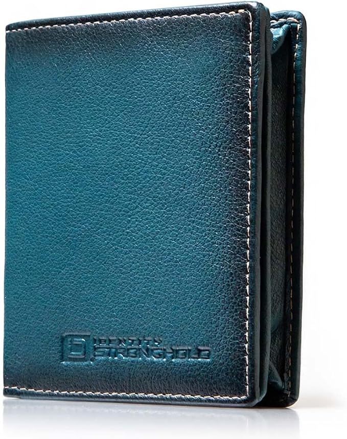 ID Stronghold Waltlet - RFID Blocking Bifold Wallet for Men with Magnetic Clasp - Blue by IDStronghold