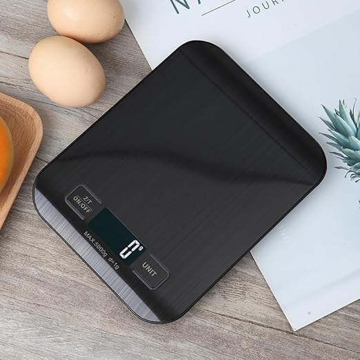 Digital Shipping Scale,Stainless Steel Panel, Accurate Portable Postal Scale for Packages, Small Business,Kitchen, Food, Handmade, Liquids, and Boutique (Black Battery (5kg/1g)) - Image 6