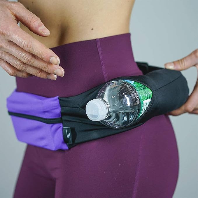 3 Pocket Adjustable Running Belt Waist Pack, Fanny Pack For Working Out With Sweat Resistant Backing, Holds All iPhone Models - Image 5