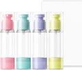 4 Pack Airless Pump Bottles, 1 oz Leakproof Travel Bottles with Pump for Toiletries, Small Empty Containers with Lids for Lotion Creams Serum Skin Care Shampoo Cosmetic Moisturizer Dispenser by WXOIEOD