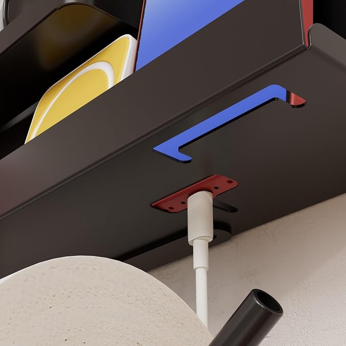 A Gentle Bedside Floating Shelf (White) Self-Adhesive It Serves as a Handy Storage Solution and Also Adds a Cute Touch to the Room. Suitable for Both Bedrooms and Offices Male and Female Dormitories - Image 7