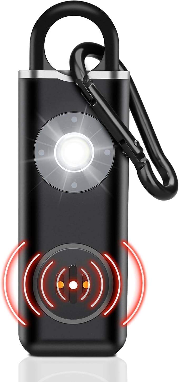 ELECPOW Personal Safety Alarm for Women, Rechargble Keychain Safety Alarm, Personal Protection Weapon for Women,Brightness Strobe Light and Loud Siren for Elders & Womens & Kids Emergency Call by FindAllYouNeedFromELECPOW