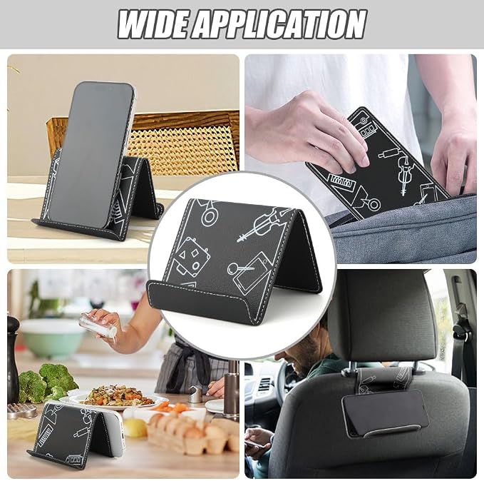 Airplane Phone Holder Flexible Flight Cell Phone Holder and Flexible Tablet Stand Airplane Travel Essential Accessories for Most Smartphones, Tablets(Color:Black) - Image 7