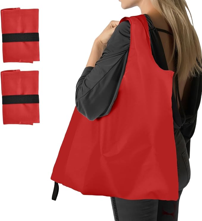 Foldable Shopping Bag, Reusable Grocery Bag Holder, Tote Bags by Unknown