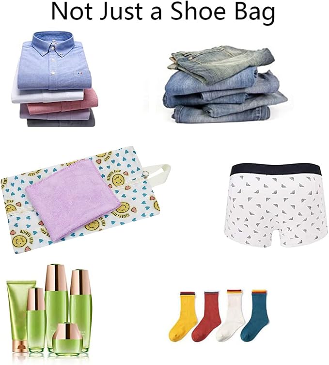 Travel Shoe Bags Waterproof Portable Shoe Storage Pouch with Handle for Men & Women - Image 4
