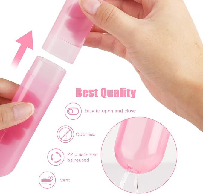 Hooqict 4 Pack Travel Toothbrush Case Portable Travel Toothbrush Holder Plastic Toothbrush Container Protector Cover Case for Traveling, Bathroom, Camping, Home, School, Business - Image 5