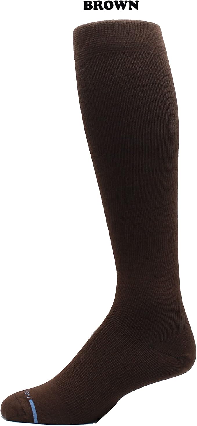 Dr. Motion 4 Pairs Men's Athletic Traveler Graduated Compression Knee High Socks - Image 3