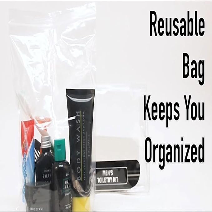 Trail maker Men’s Travel Toiletry Bag with Supplies, 13 Piece Travel Size TSA Compliant Oral Care and Grooming Essentials Kit - Image 8