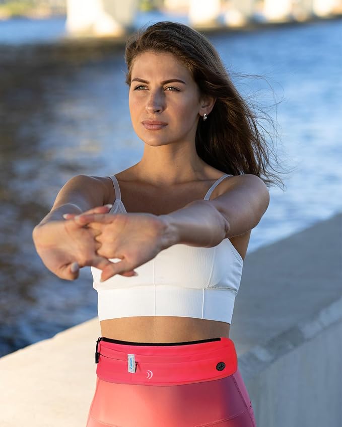 WATERFLY Running Belt Fanny Pack:Phone Holder Belt for Men Women | Lightweight, Soft and breathable fabric,SBS zipper, adjustable waist belt, Zero bounce, Suitable for running workout Fitness - Image 5