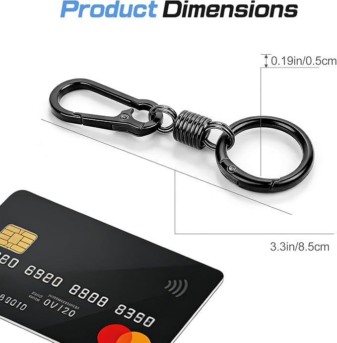 Oiissuz Zipper Clips Anti Theft Double Opening Small Zinc Alloy Carabiner Clips, Europe Travel Safety for Women, Easy to Use Suitable for Crossbody Bag, Backpack & Luggage, 4pack - Image 4
