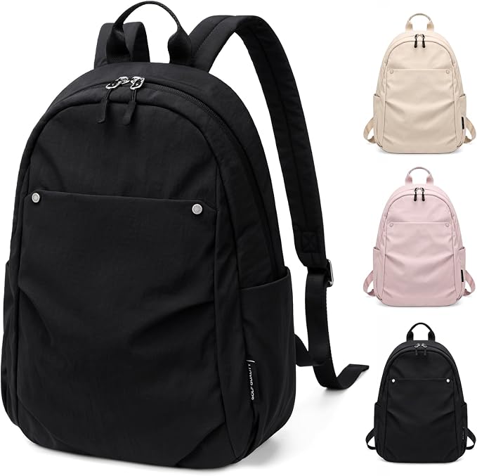 Mini Backpack for Women Fashion Small Backpack Purse Lightweight Daypack for Work Trave Daily,Black by GOLFQUALITY