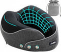 Travel Pillow, Memory Foam Neck Pillow Airplane, Travel Pillows for Airplanes, 360º Ergonomic Design Travel Neck Pillow for Travel, Car Rides, and Home, Ideal for Adults and Kids by AiSleep