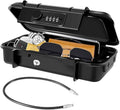 Portable Lock Box, 4-Digit Combination Safe Boxes with Detachable Cable, Anti-Theft Security Lockbox Outdoor, Small Resettable Personal Password Cash Case for Travel, Hotel, Dorm, Beach, Gym by GIVERARE