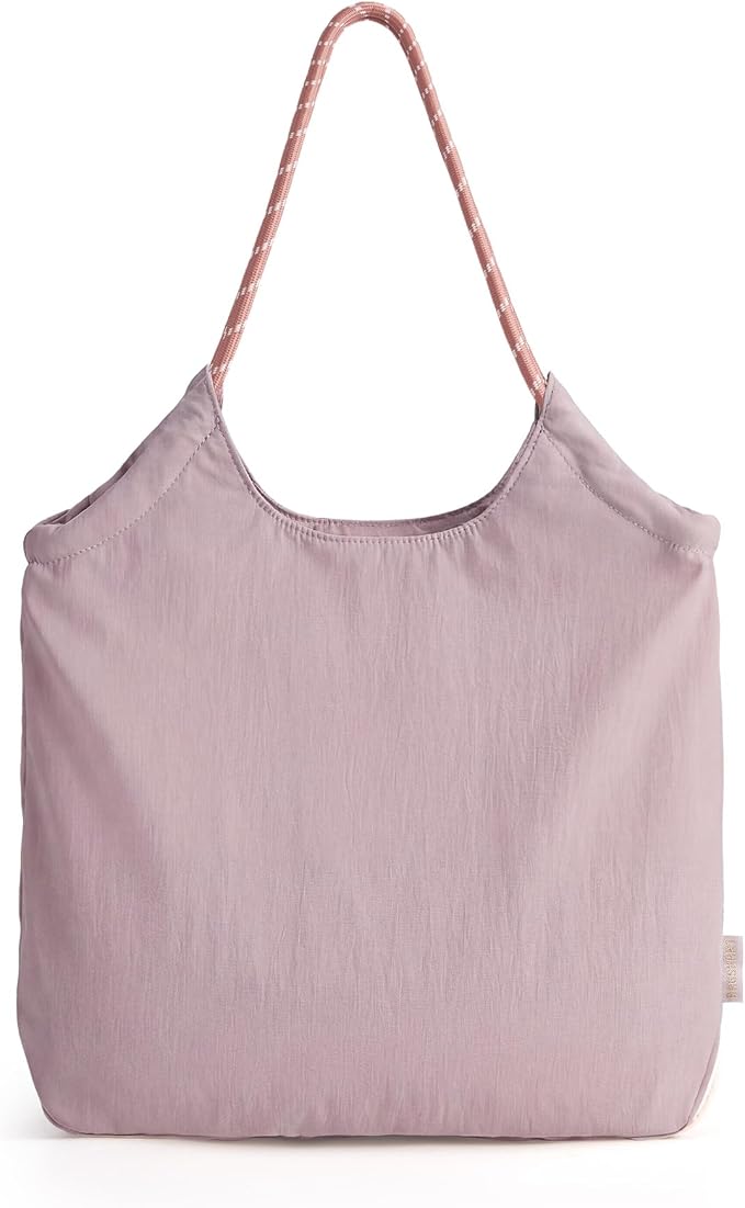 BAGSMART Tote Bag for Women, Travel Tote Beach Bag with Zipper for Gym by BAGSMART