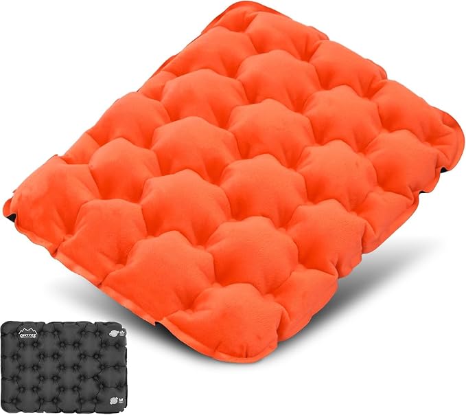 Inflatable Seat Cushion Lightweight Airplane Seat Cushion | Stadium Seat Travel Cushion for Climbing Hiking Office Airplane by OTNYZZ