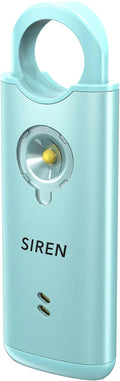 Personal Safety Alarm by Silent Beacon – 135dB Siren, Flashing Light, Pull & Vibration Activation, USB-C Rechargeable Keychain (Mint) by SilentBeacon