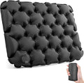 Inflatable Seat Cushion Portable Lightweight Stadium Seat Pad | Travel Air Seat Cushion for Long Flights Camping Hiking Bleacher Airplane Stadium Office (Grey) by GDREAMT